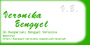 veronika bengyel business card